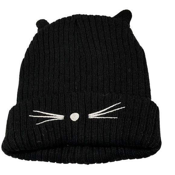 Colins Black Cat Winter Beanie Hat - Picture 1 of 4